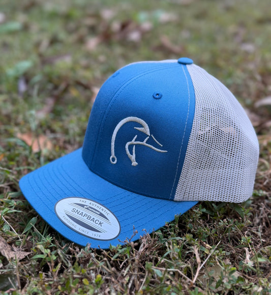 Hook and Horn Embroidered Hat